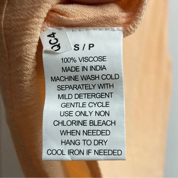 NWT	O'Neill Lainie Woven tank	Peach - Picture 4 of 4